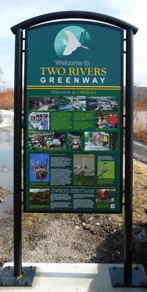 Two Rivers Greenway sign